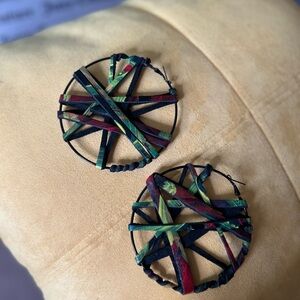 Handmade Colorful Hoop Earrings